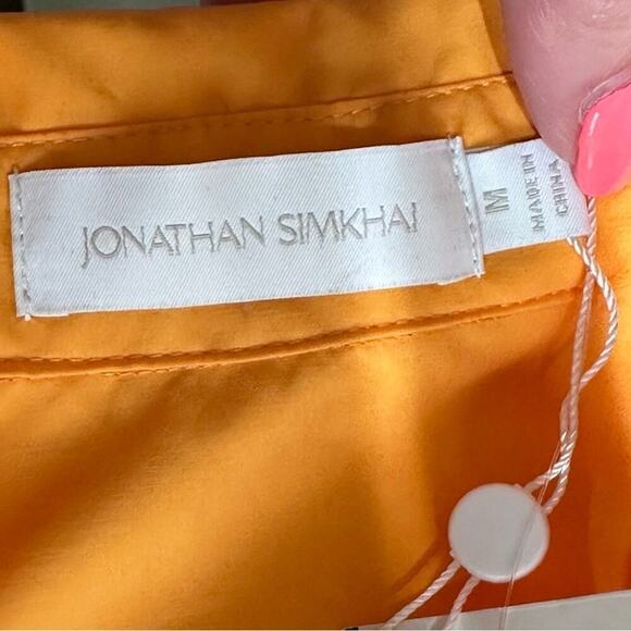 NWT | Jonathan Sinkhai | Aulora Cutout Poplin Mini Dress | Zinnia | Medium - Picture 14 of 16